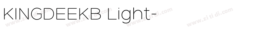 KINGDEEKB Light字体转换